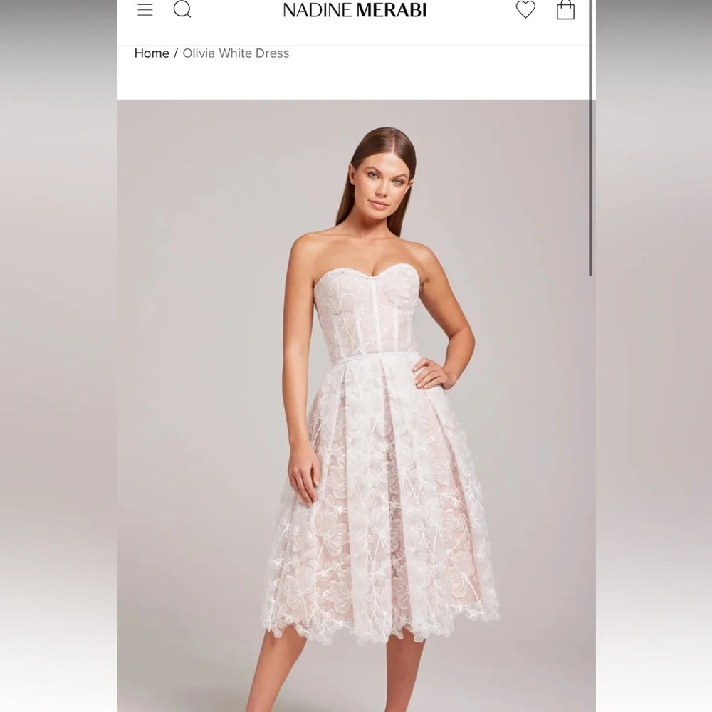 Nadine Merabi Olivia White dress - Picture 4 of 4